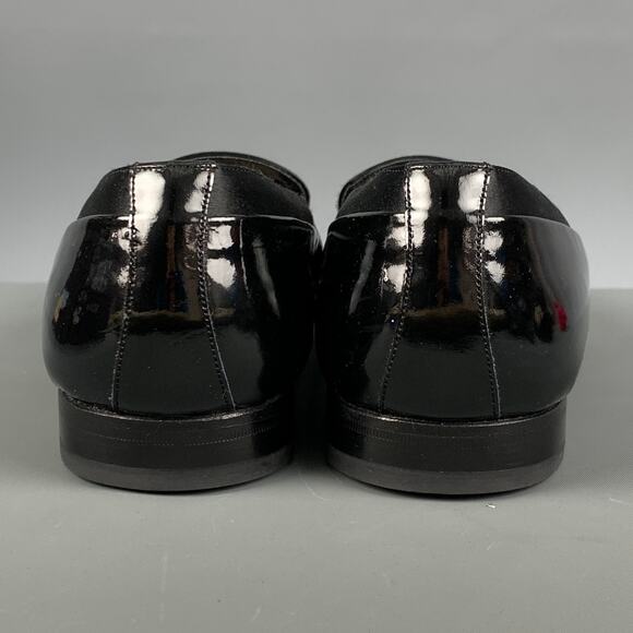 MEZLAN Size 8.5 Black Patent Leather Tuxedo Loafers main image 6